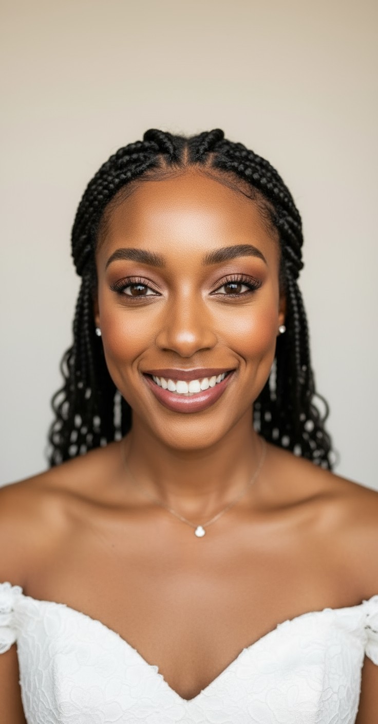 After Knotless Braids With Curls